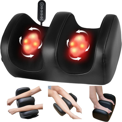 Foot Massager with Heat, Shiatsu Kneading Feet and Calf Massagers for Relaxation