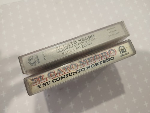 El Gato Negro Lote De 2 Cassettes Originales Musica Mexicana Corridos - Imagen 5 de 6