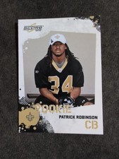 2010 Score Rookie Patrick Robinson #379 New Orleans Saints Football Card. rookie card picture