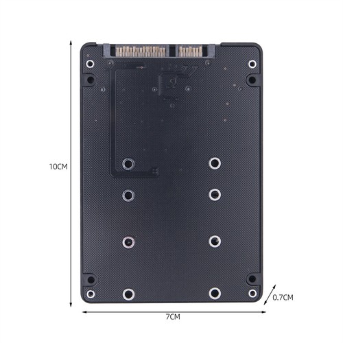 Dual M.2 NGFF To SATA 3.0 SSD USB Adapter Set 2in1 External Hard Drive Box _pu - Afbeelding 3 van 15