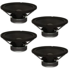 4 Goldwood Sound GW-1038 Rubber Surround 10" Woofers 250W each 8ohm Speakers