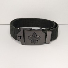 Boy Scouts of America BSA Green Belt Web Metal Buckle 42 Great Condition