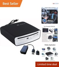Plug and Play Portable CD Player for Car - Universal USB  Bluetooth Compatible