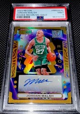 Jordan Walsh 203-24 Panini Recon Gold Auto RC /10 PSA 9! Celtics GOLD Sig Rookie