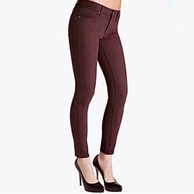 DL1961 Emma Denim Legging Pants - Burgundy / Red Wine - Size 27