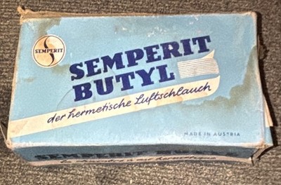 Vintage Unused BIKE tube: Semperit Butyl Rubber 12.5 X 2 1/4 New Old Stock