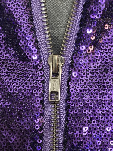 Colorado Rockies Pailletten Bomberjacke Wmns L Lila Silber MLB Wild Collective - Bild 4 von 13
