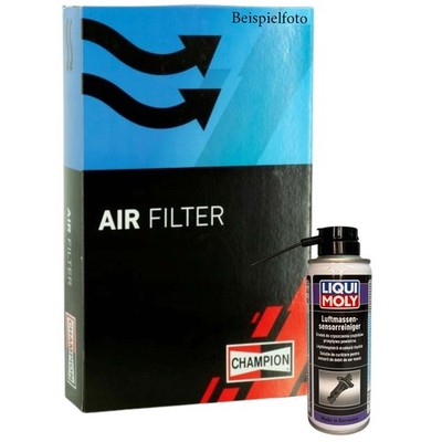 CHAMPION Luftfilter + Luft­mas­sen­sen­sor­re­iniger für FIAT PUNTO UNO 1.4D
