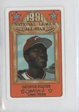 1981 Perma-Graphics/Topps Credit Cards All-Stars George Foster #150-ASN8104