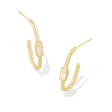 Kendra Scott Emma Hoop Earrings - Ivory/Gold