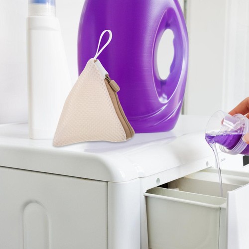 Bolsas de lavandería de malla con cremallera para almacenamiento de viaje bolsa organizadora 2 piezas - Imagen 6 de 12