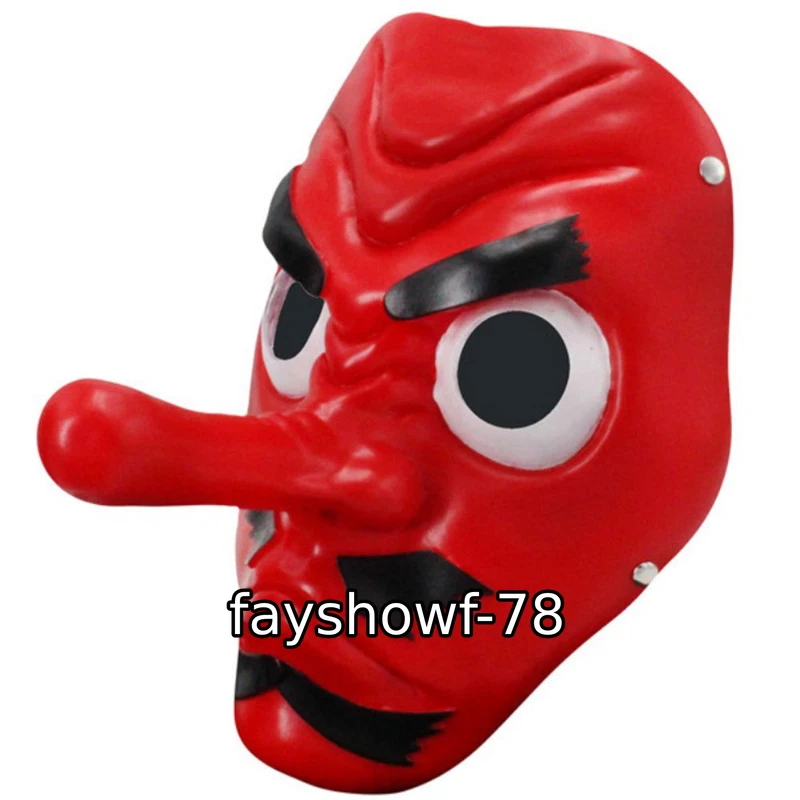 Demon Slayer Mask Kimetsu no Yaiba Urokodaki Sakonji Halloween Cosplay Prop Gift - Image 3 of 4