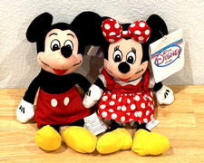 Vtg Mickey  Minnie Mouse Classic Original Mini Bean Bag 8" Disney Store Plush