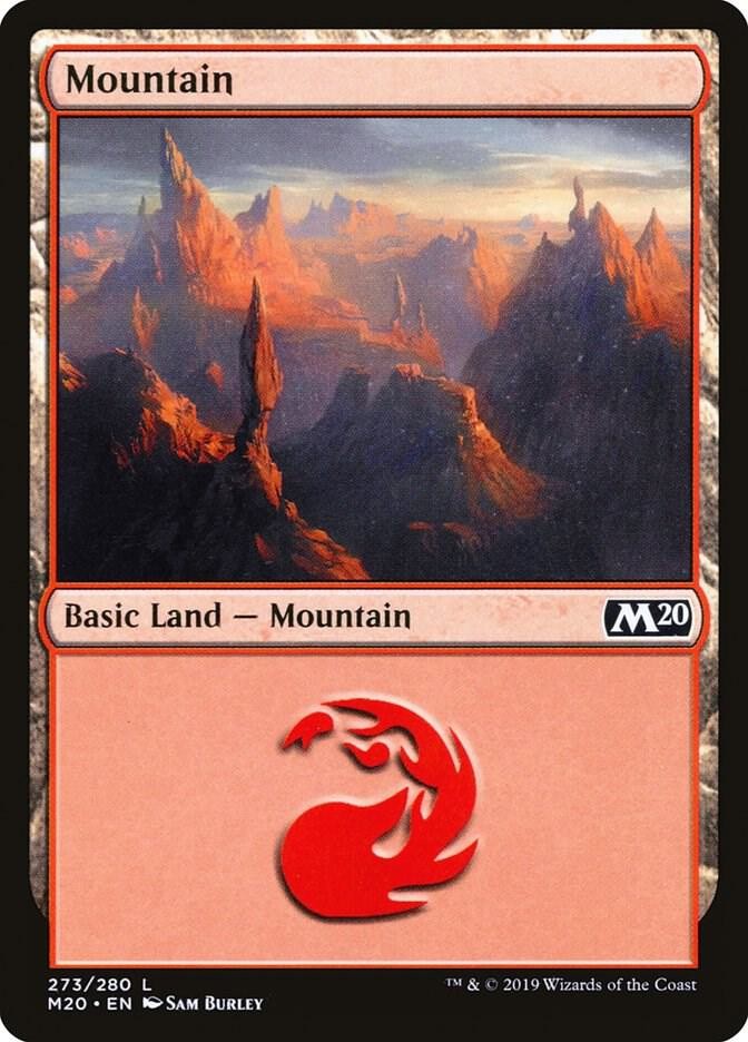 MOUNTAIN Magic: The Gathering CORE SET 2020 273 LAND NM/M