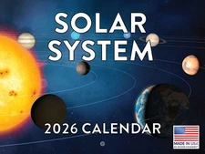 Solar System Calendar 2026 Planets Space Kids Monthly Wall Calender