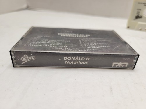 RARE Donald D Notorious 1989 RAP PROMOTIONAL COPY CASSETTE TAPE - 第 4/13 張圖片