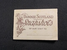 Vintage Mini Postcard Book Bonnie Scotland Snapshots of Our Visit to Great Glen