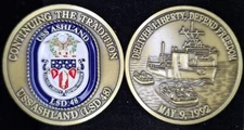 LSD-48 USS ASHLAND - Deliver Liberty, Defend Freedom - Navy Challenge Coin