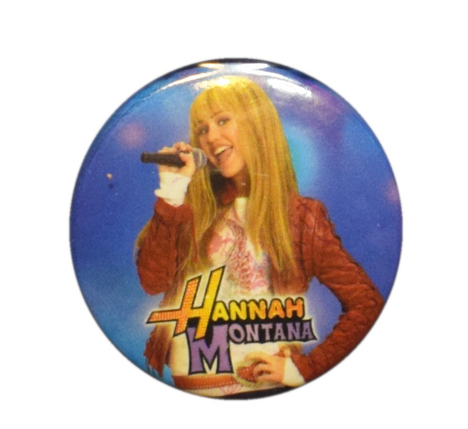 Hannah Montana Pins ハンナモンタナ　ピンバッジ Hannah Montana Badge Pack 4 x 38mm pin badge-Official Disney