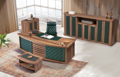 Büromöbel-Set, Büro komplett Set, Bürotisch, Büroschrank, preiswert