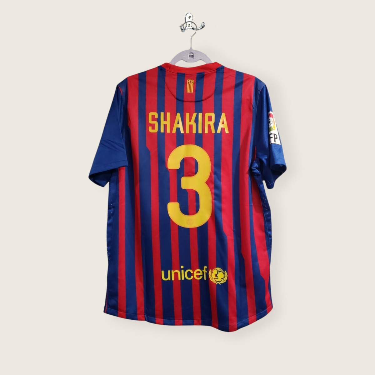 FC Barcelona 2011-2012 Home - # 3 - Large (Run Small) | eBay