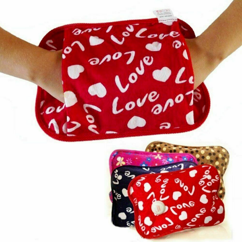 BORSA ACQUA CALDA ELETTRICA PORTATILE SCALDA MANI PIEDI PANCIA CON TASCHE - Foto 2 di 4