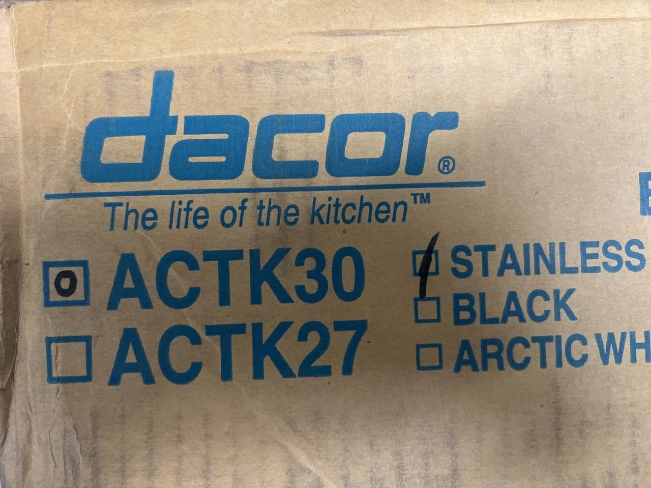 Dacor ACTK30S 30 Inch Trim Kit for sale online eBay
