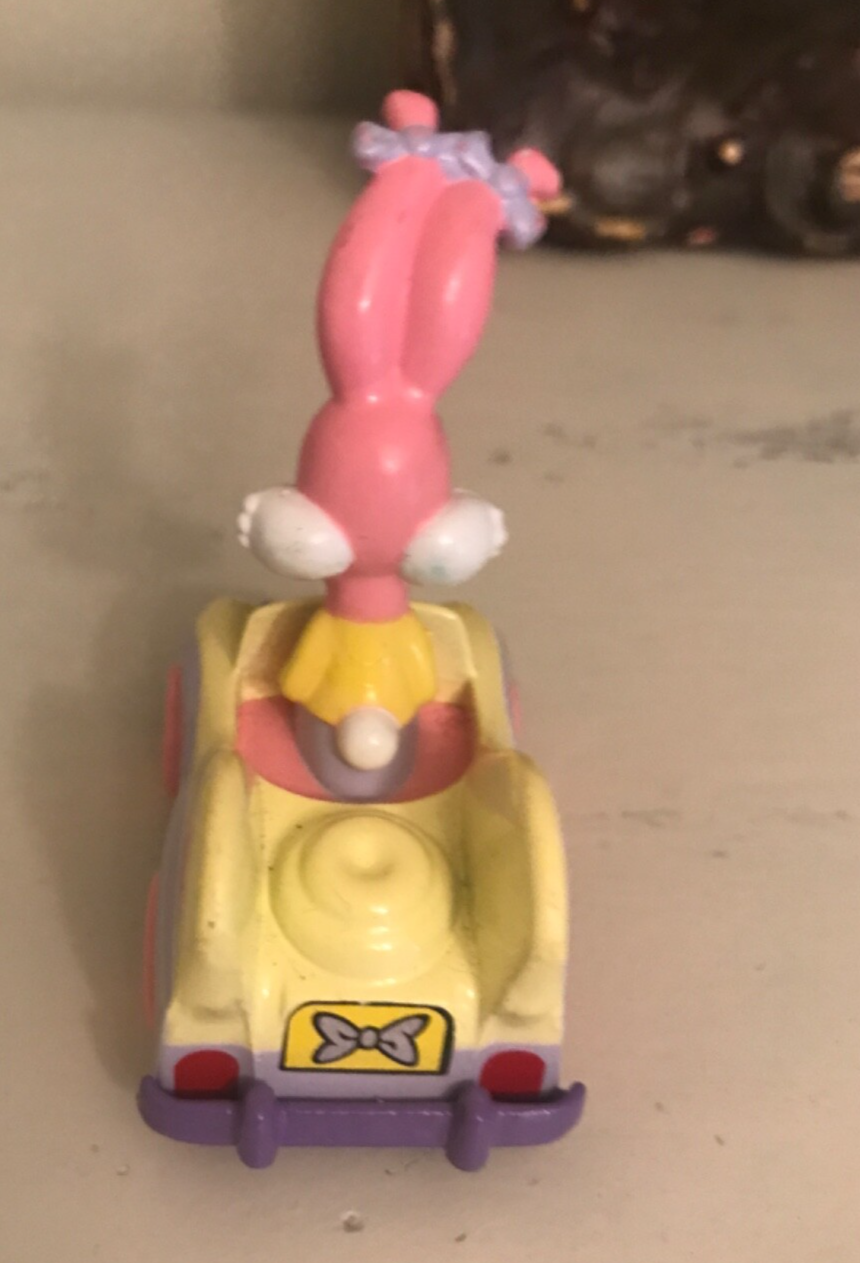 Pink Rabbit Hood Babs Bunny Roadster Tiny Toon Adventures Diecast Metal Car 1990 by ...