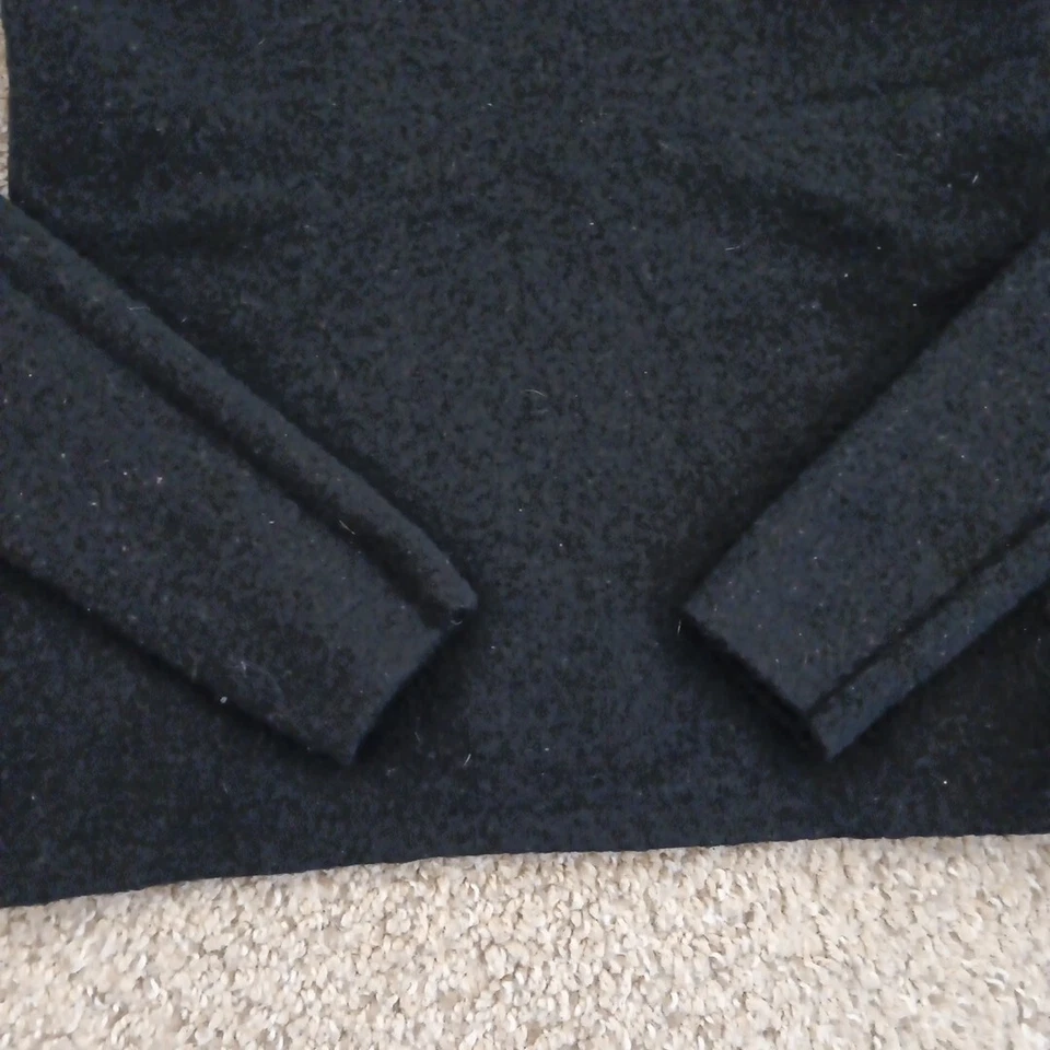 Mercer & Madison Sweater Womens Small Black Italian Wool Long Sleeve Pullover - Image 3 of 4