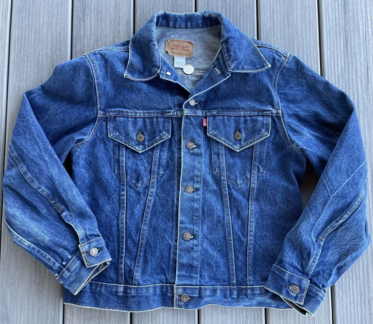 Levi’s VTG Type 3 Denim 70’s Trucker Jacket Blank Red Tab 70505-0217 Sz. 40