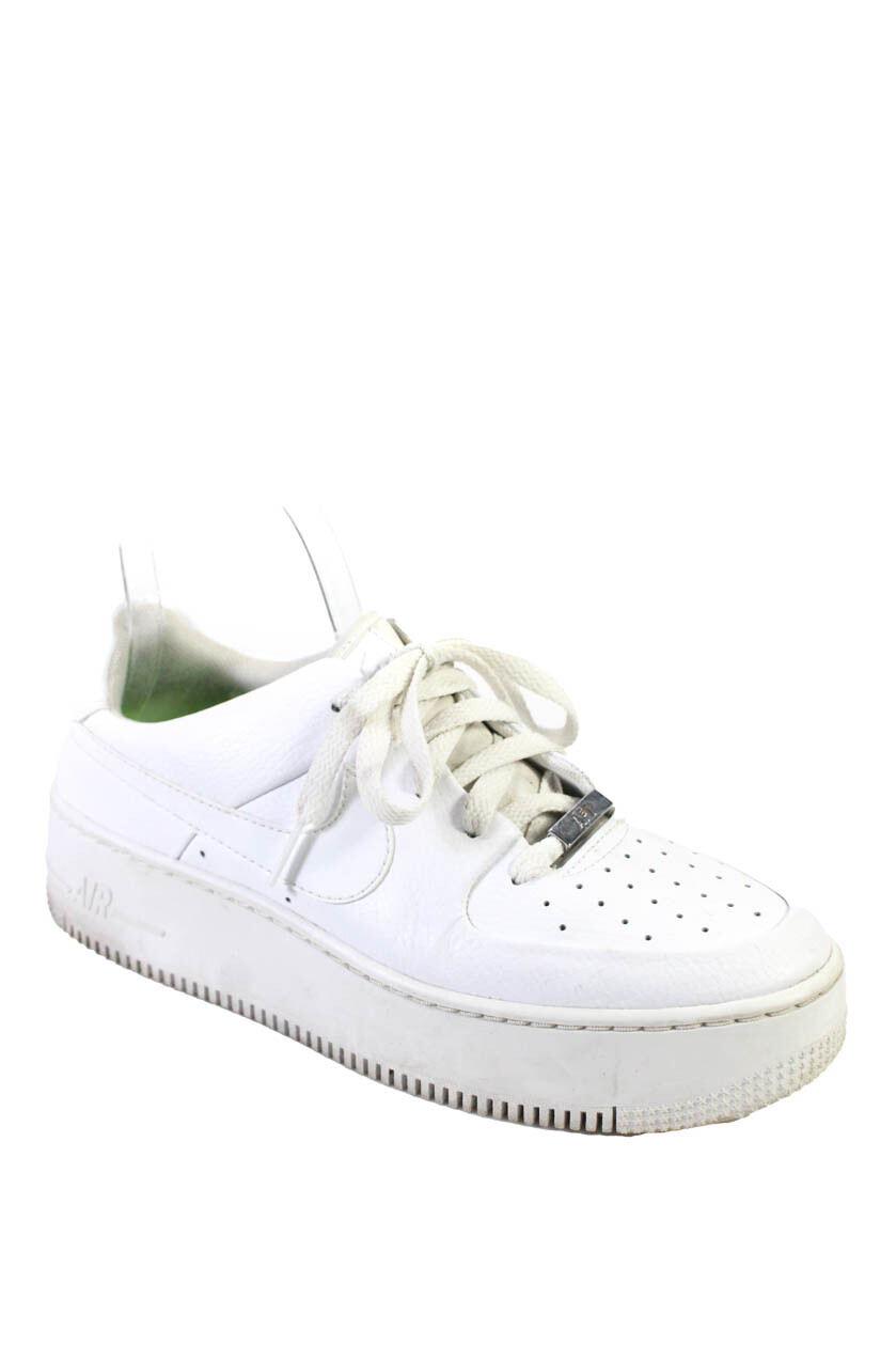 Nike Womens Platform Low Top Air Force 1 Sneakers White Size 9.5 | eBay