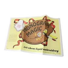 Monogram Magic Hot Iron Transfers Vintage Tri Chem Liquid Embroidery 91832