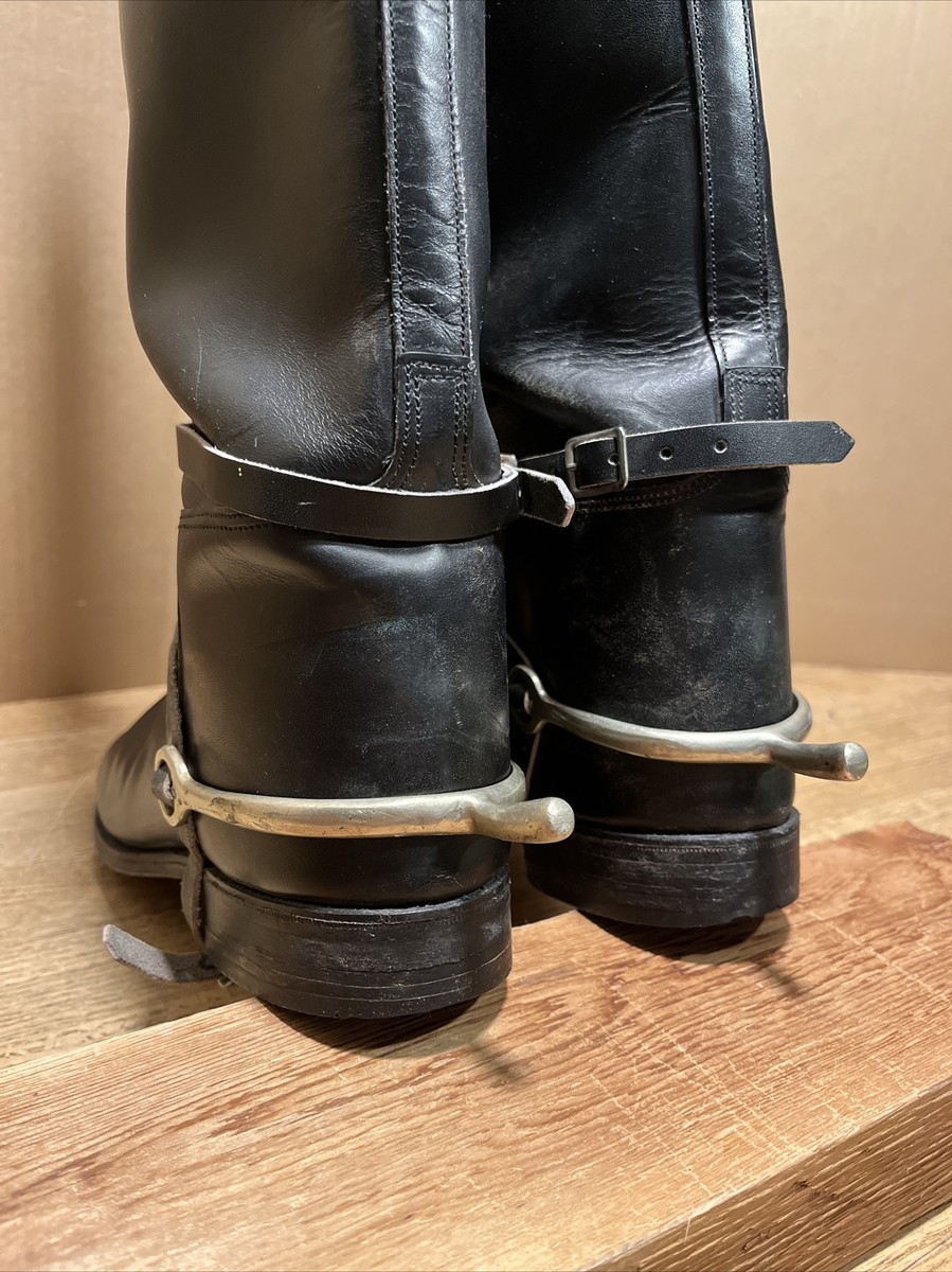 Bottes D'équitation Marlborough En Cuir Noir, Fabriquées En Angleterre, Pointure 44 (US 10,5) - Occasion En Bon état