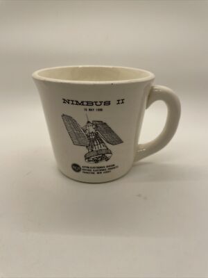Rare RCA Nimbus 2 May 15 1966 Coffee Mug NASA Goddard Space Flight