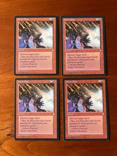 MTG CCG Ice Age Lot 4 Stone Rain Singles