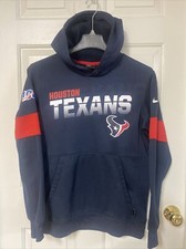 Houston Texans Nike NFL On Field Dri-Fit Pullover Hoodie Sweatshirt Mens M Blue