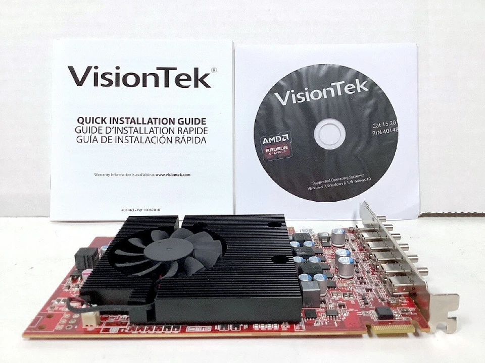 Visiontek Radeon 7750 X6 PCIE 2GB GDDR5 Mini Display Port VGA Video Graphic Card - Image 4 of 4