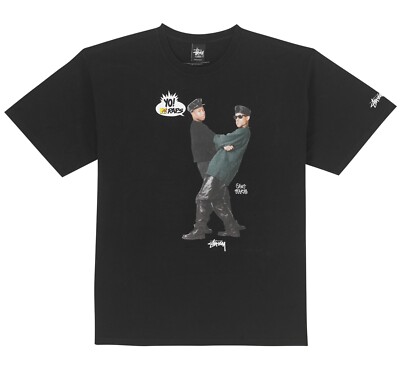 Stüssy x Yo! MTV Raps Gang Starr T-Shirt – Black – Size XL 2013