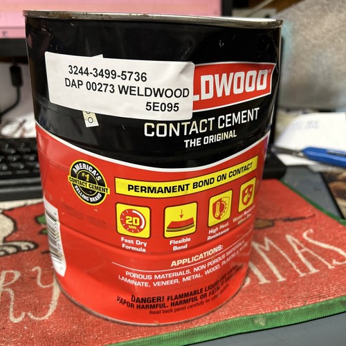 DAP 00273 WELDWOOD Contact Cement , Gen Purpose, 1 gal, Tan 5E095 👀 GR8 BUY eBay