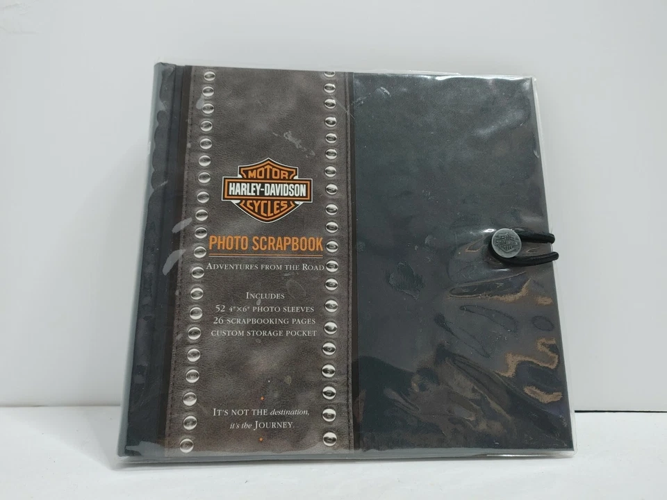 Harley Davidson | Álbum de recortes de fotos | (52) 4x6 26 páginas de álbum de recortes / Parche HOG Foto 3 de 4
