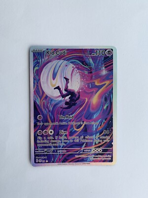 Kid Cudi HOLO Full Art Pokemon TCG Custom Sammelkarte - Mann auf dem Mond