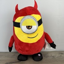 Gemmy Halloween Minion 11" Stuart Plush Dancing Talking Devil Costume VIDEO 