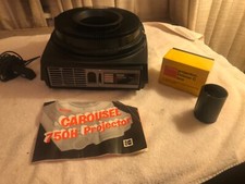 Kodak Carousal slide projector with Kodak Ektanar C lens STICKS good for parts