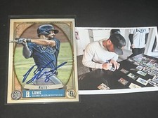 Brandon Lowe Tampa Bay Rays Autographed Signed 2021 Topps Gypsy Queen .