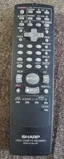 Sharp VCR Remote Control RRMCG1236AJSB Black Tested Working