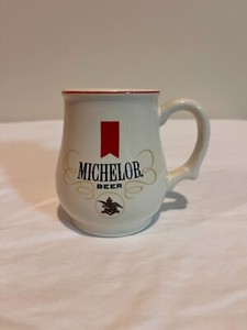 Michelob Beer Mini Mug Tankard Franklin Porcelain, one of a set of 28 from 1981