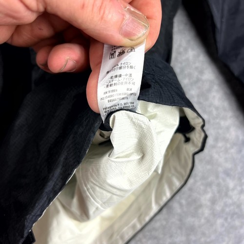 Patagonia Mens Winbreaker Jacket Small Black Full Zip Long Sleeve Hooded Casual - Picture 8 of 11