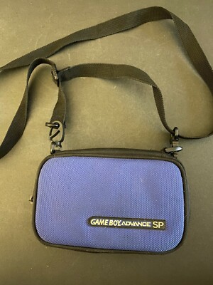 Official Nintendo Game Boy Advance SP GBA Blue Purple Case Pouch Travel Bag