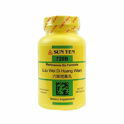 Sun Ten - Rehmannia Six Formula Capsules / Liu Wei Di Huang Wan / 六味地黃丸