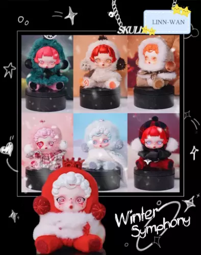 Genuino POP MART SKULLPANDA Serie Sinfónica de Invierno Peluche Caja Ciega Figura Juguete!! - Imagen 2 de 29